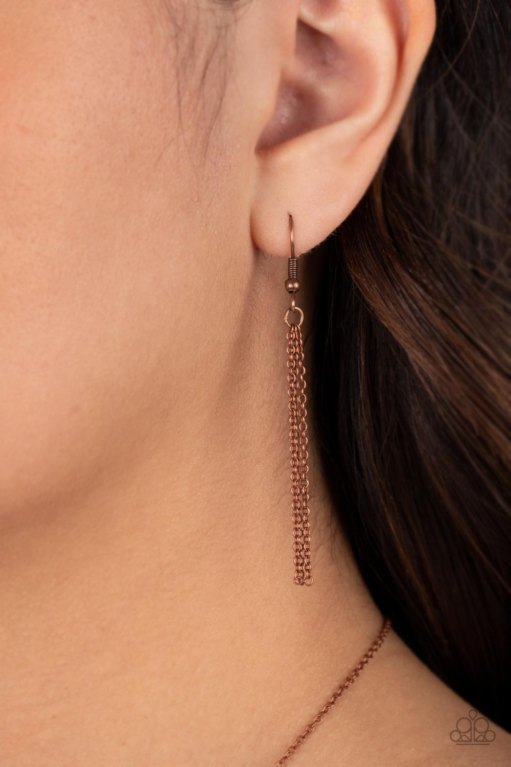 Paparazzi Hype Girl Glamour - Copper Necklace