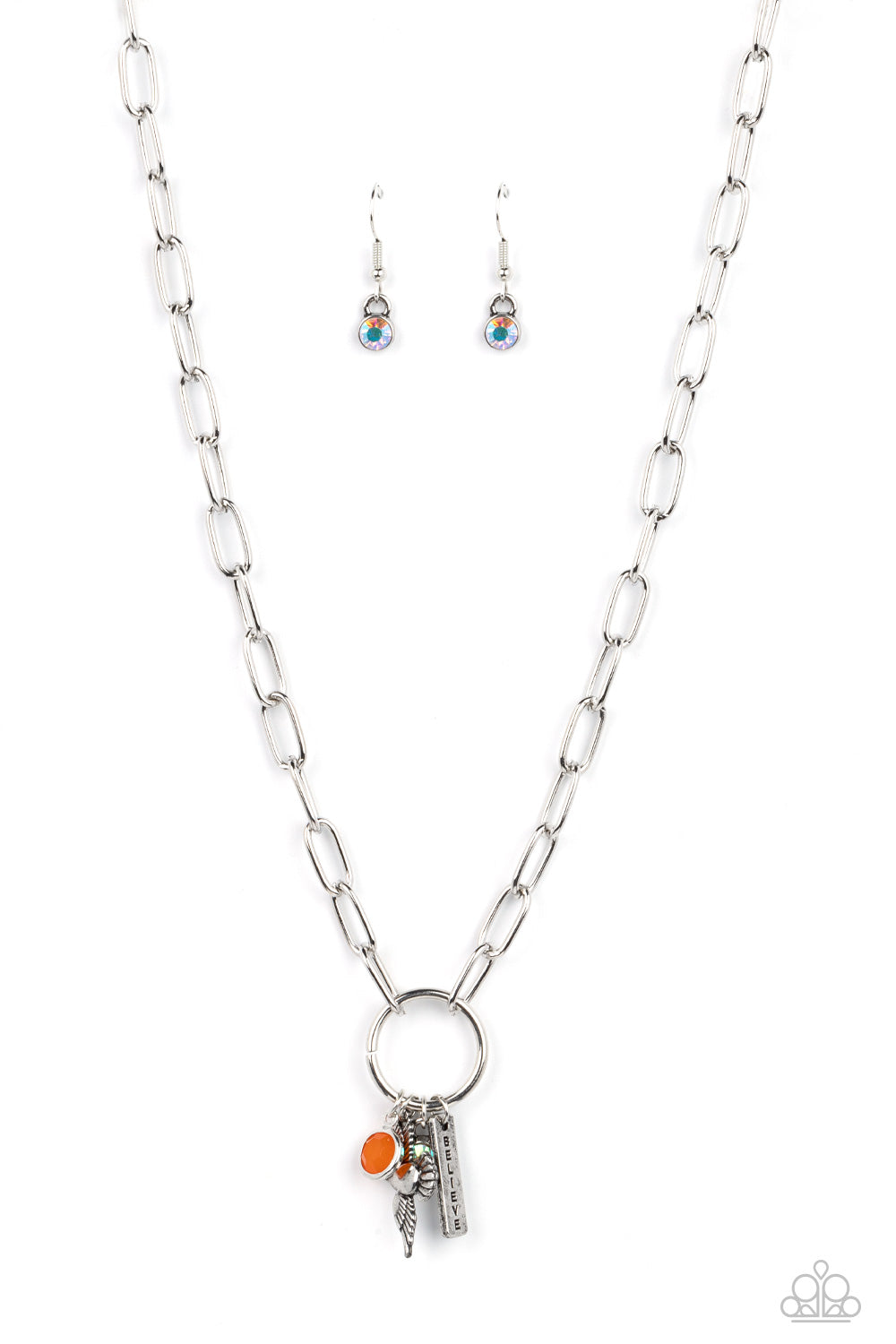 Paparazzi Inspired Songbird - Orange Necklace
