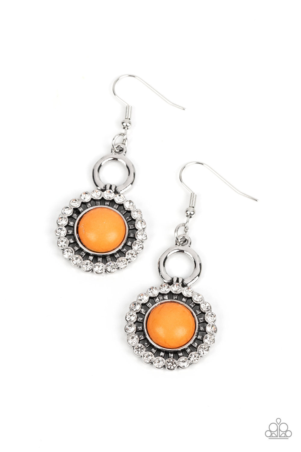 Paparazzi Mojave Mogul - Orange Earrings