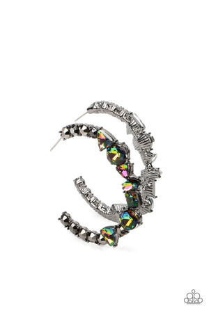 Paparazzi New Age Nostalgia - Multi Oil Spill Earring