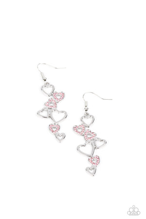 Paparazzi Sweetheart Serenade - Pink Earrings