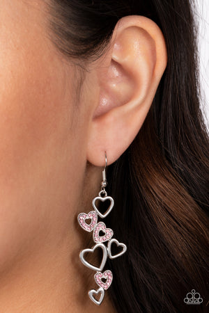 Paparazzi Sweetheart Serenade - Pink Earrings