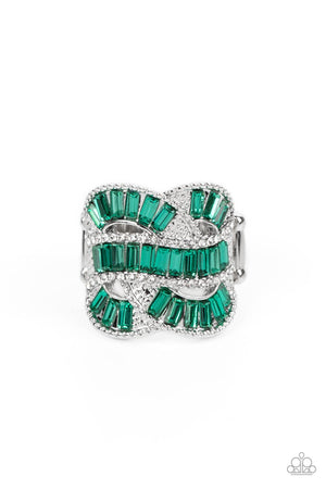 Paparazzi Six-Figure Flex - Green Ring