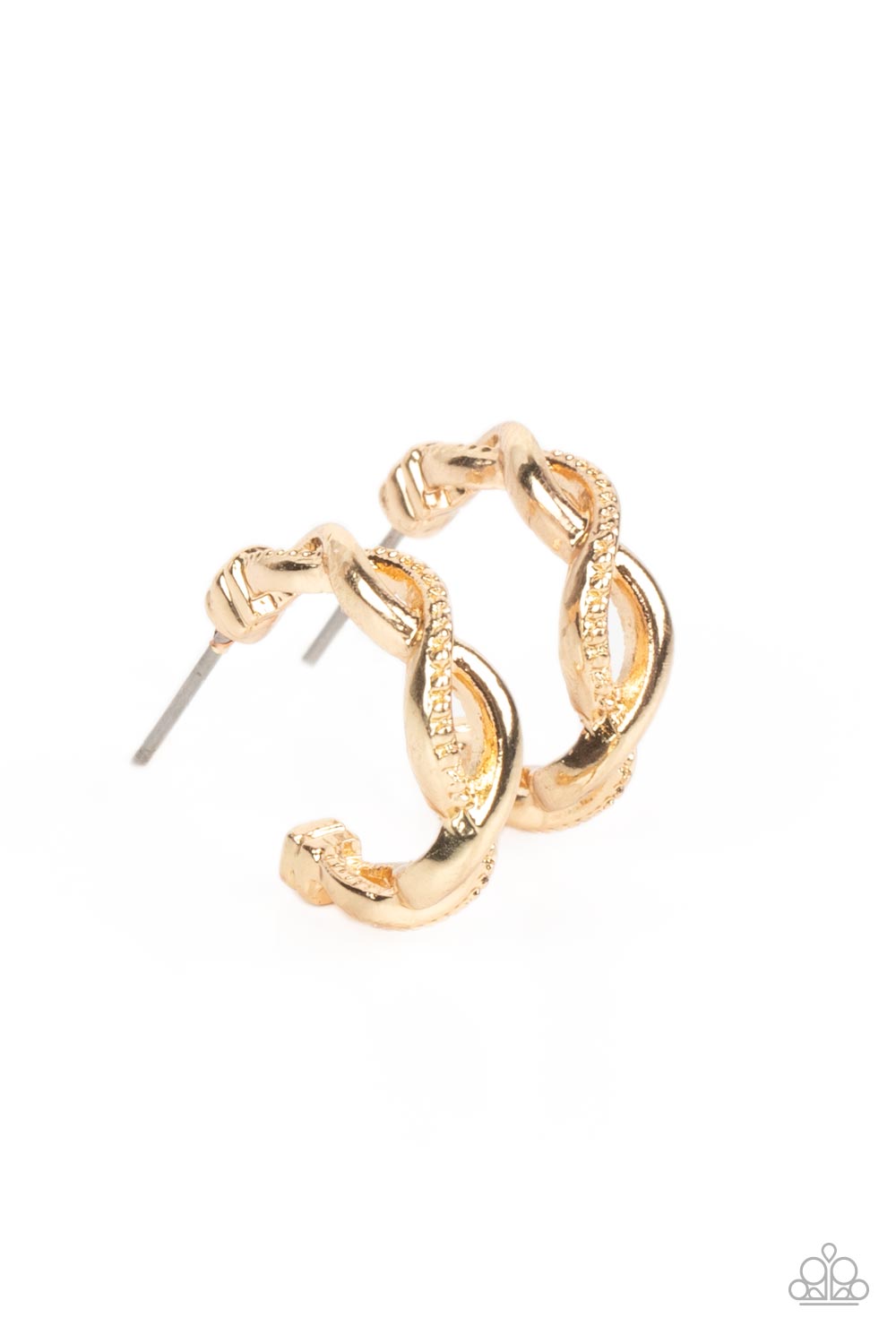 Paparazzi Infinite Incandescence - Gold Mini Hoop Earrings