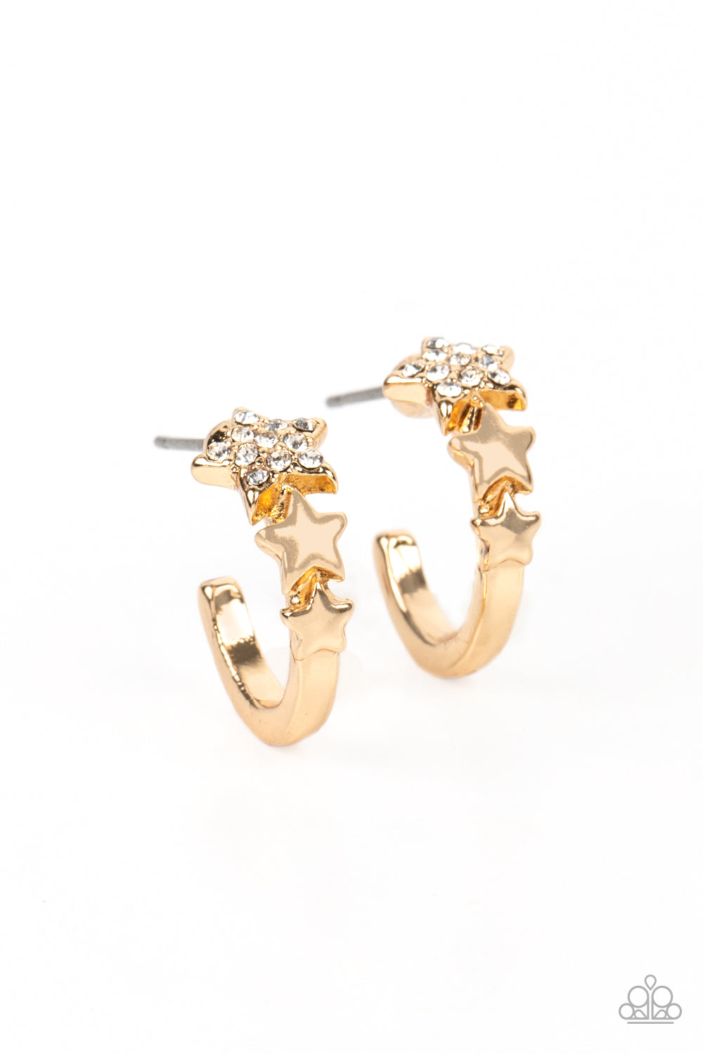 Paparazzi Starfish Showpiece - Gold Earrings
