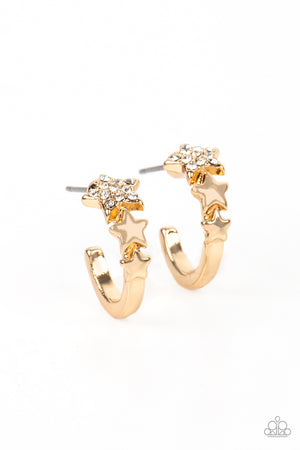 Paparazzi Starfish Showpiece - Gold Earrings