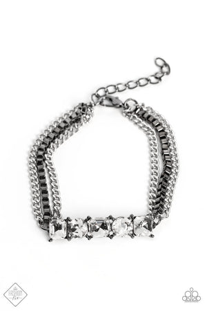 Paparazzi Tyrant Treasure - Black Bracelet