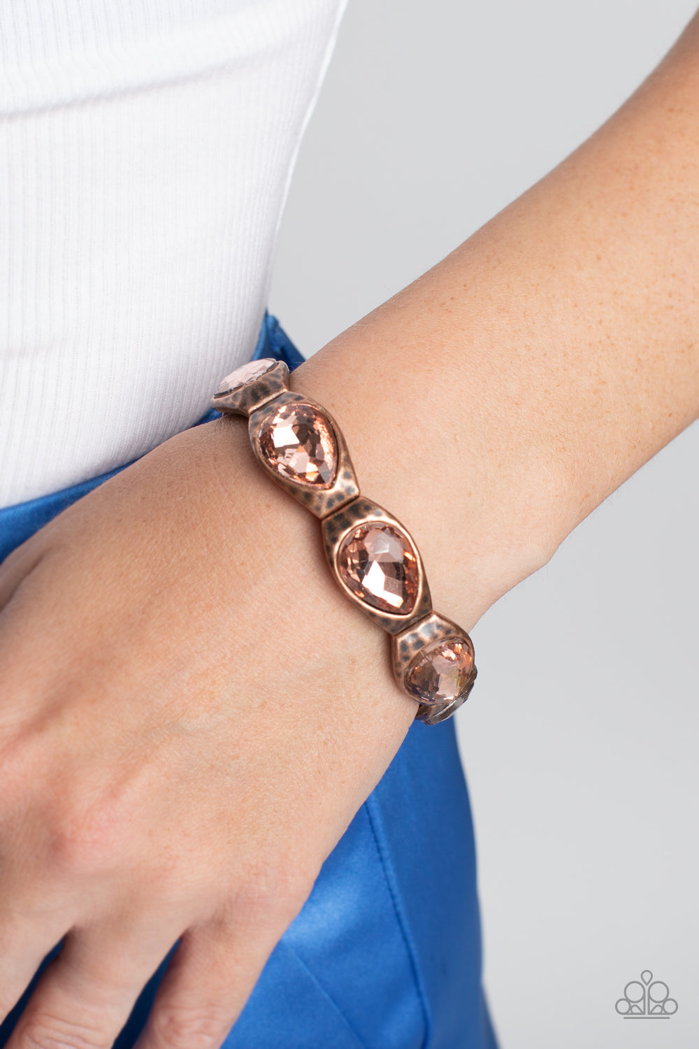 Paparazzi Formal Fanfare - Copper Bracelet