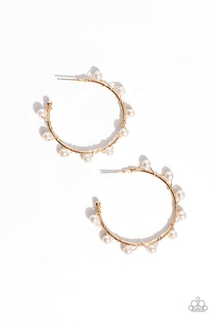 Paparazzi Night at the Gala - Gold Earrings