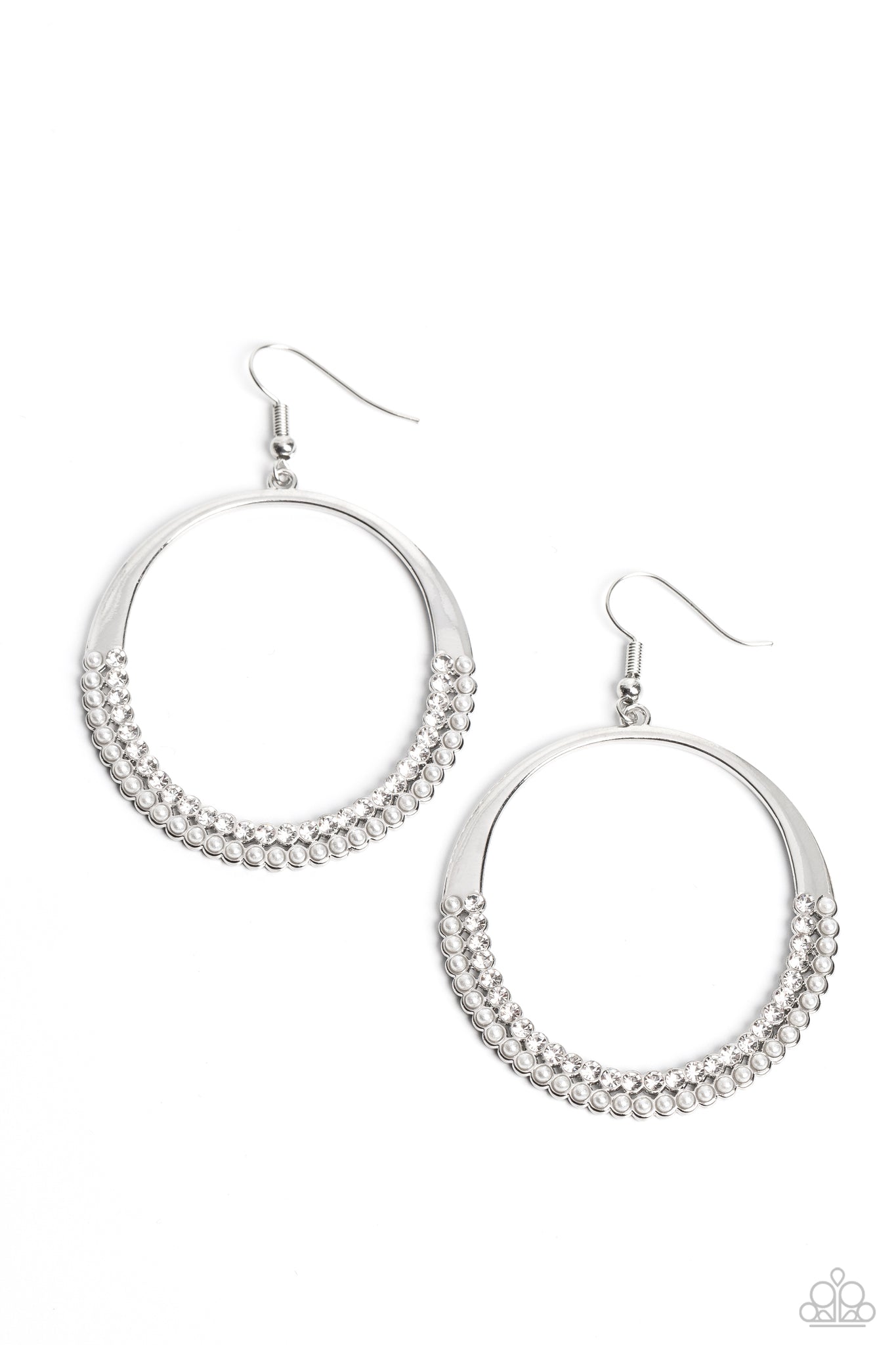 Paparazzi Material PEARL - White Earrings