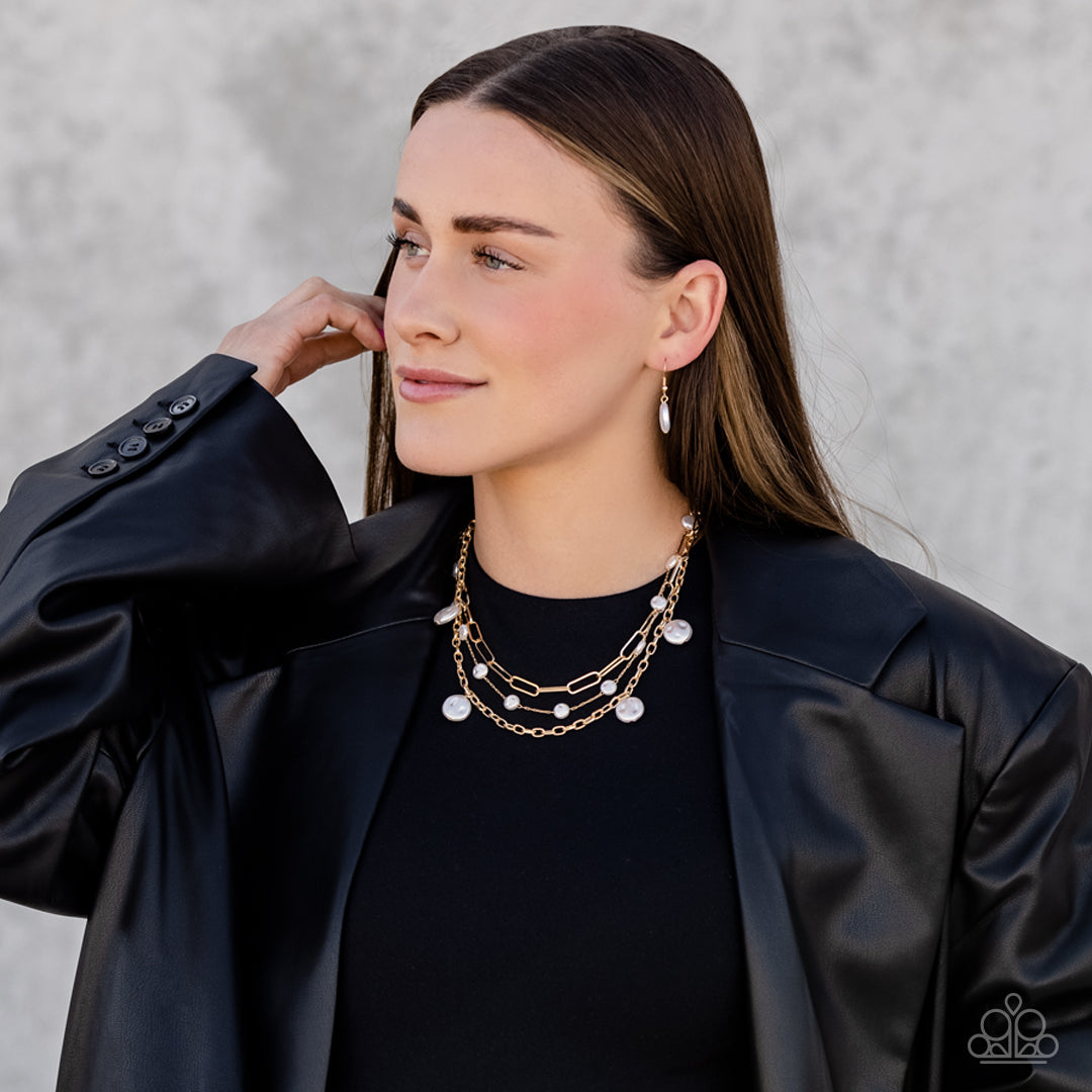 Paparazzi Blissful Ballad - Gold Necklace