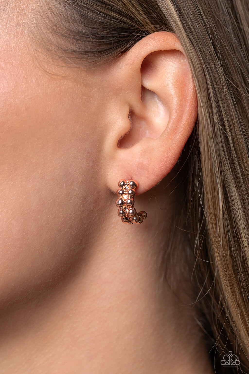 Paparazzi Bubbling Beauty - Copper Earrings