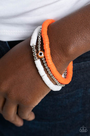 Paparazzi EYE Have A Dream - Orange Bracelet