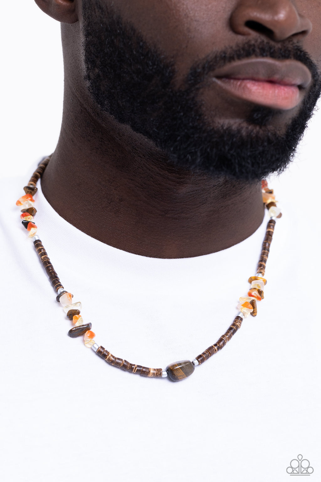 Paparazzi Stony Survivor - Brown Urban Necklace