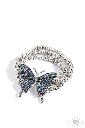 Paparazzi First WINGS First - Blue Bracelet