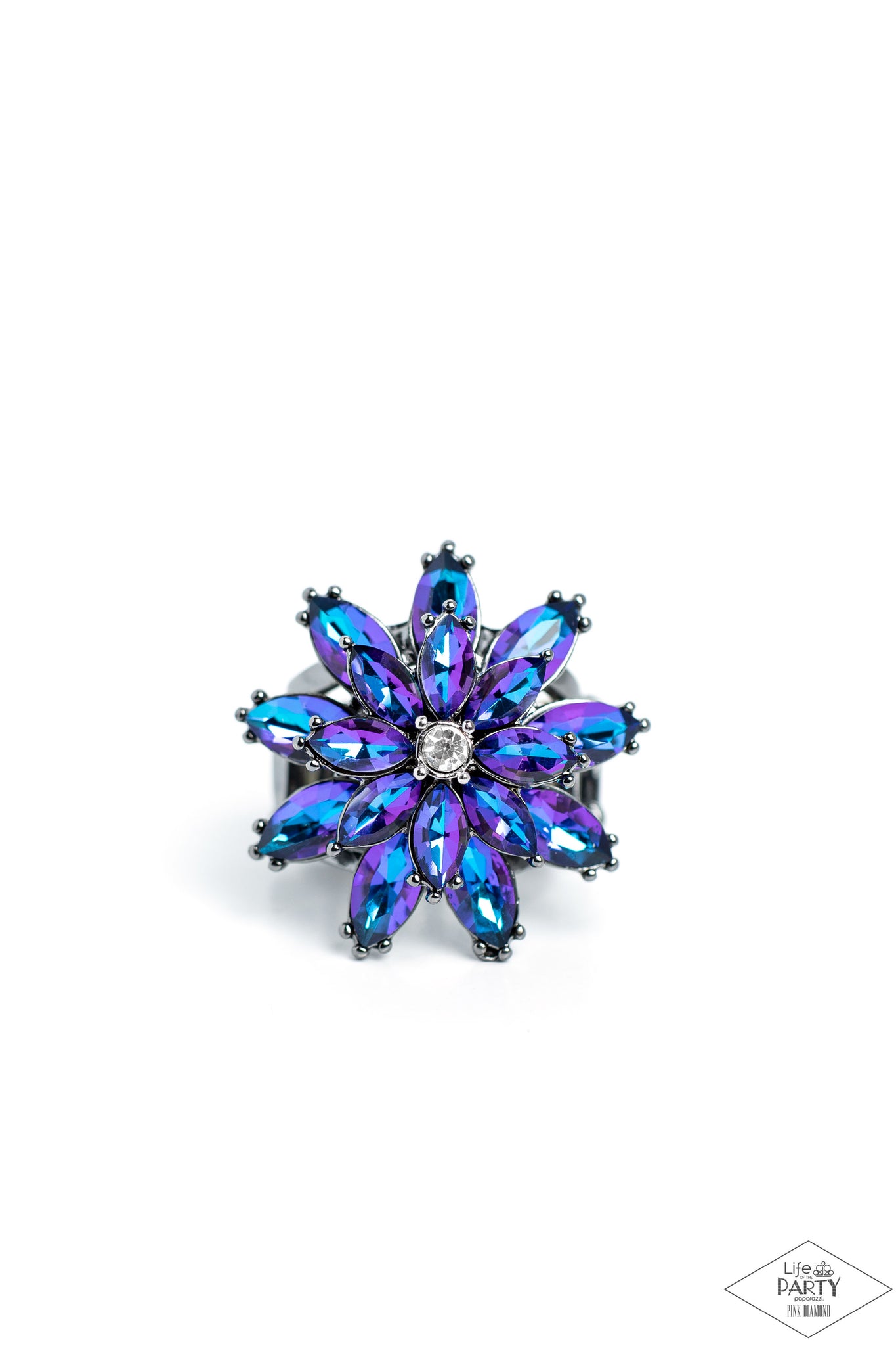 Paparazzi Am I GLEAMing? - Multi (Blue Iridescent) Ring