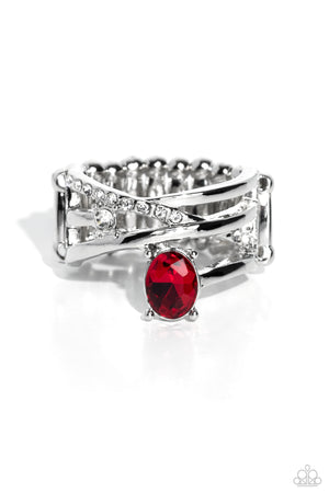 Paparazzi Alternating Allure - Red Ring