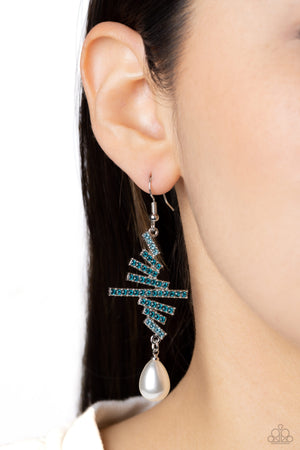 Paparazzi Timeless Tapestry - Blue Earrings