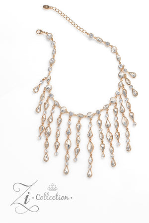 Paparazzi Zi Collection 2023 - Alluring Gold Necklace