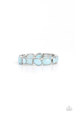 Paparazzi Giving Geometrics - Blue Bracelet