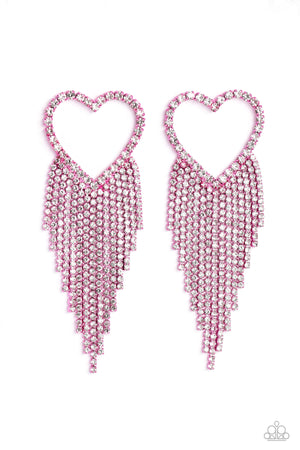 Paparazzi Sumptuous Sweethearts - Pink Earrings