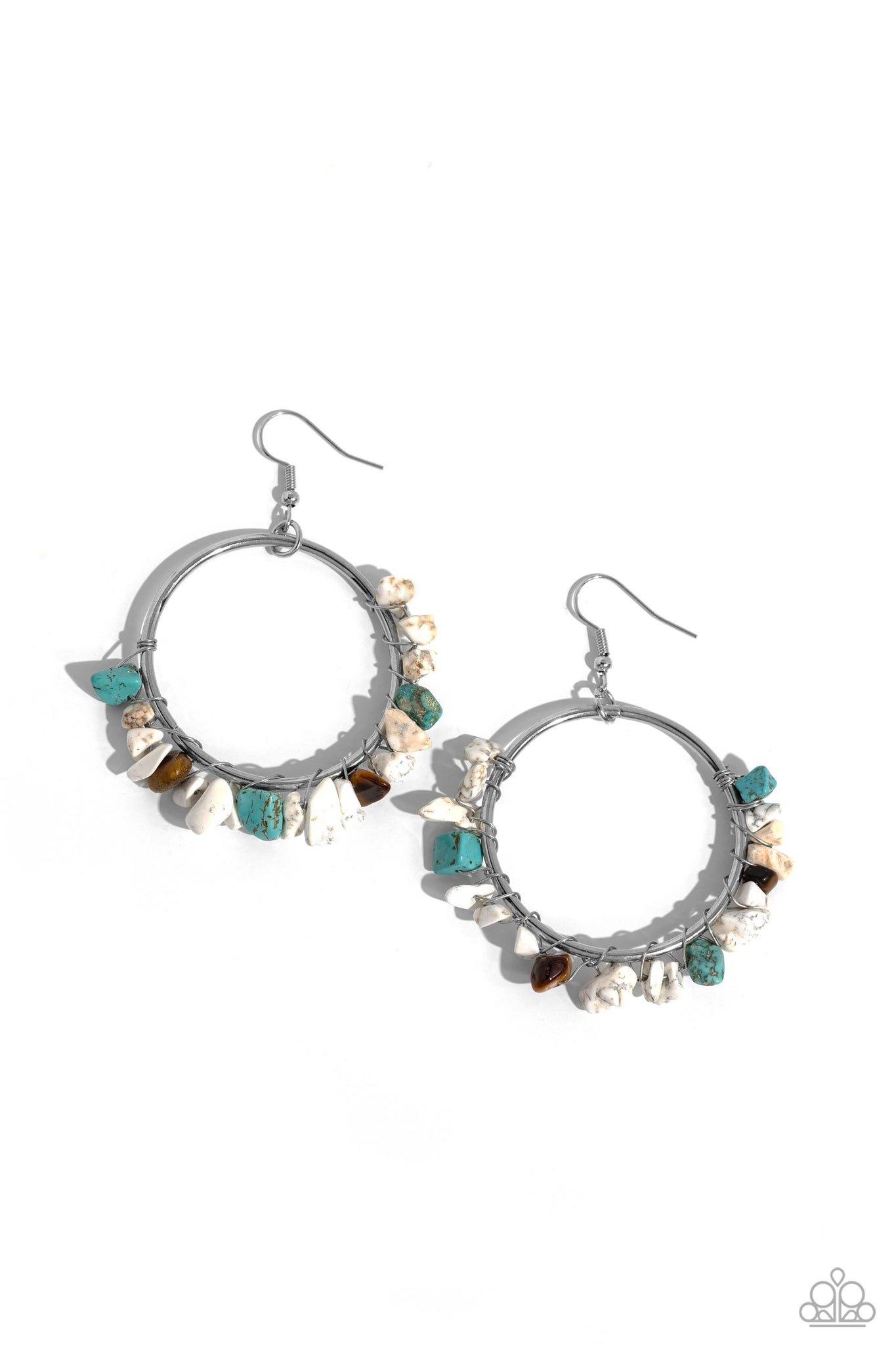 Paparazzi Handcrafted Habitat - White Earrings