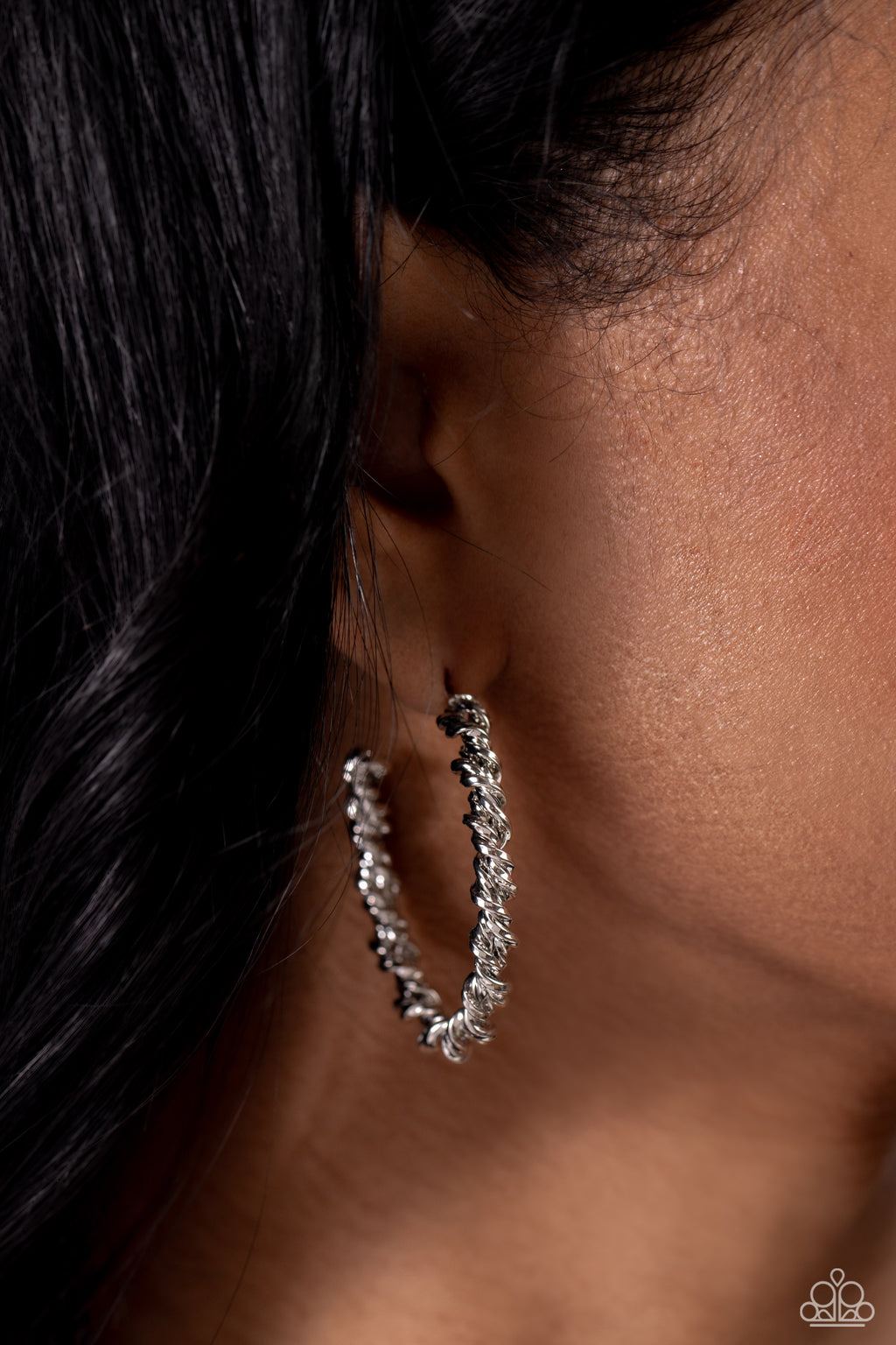 Paparazzi Braided Bravado - Silver Earrings