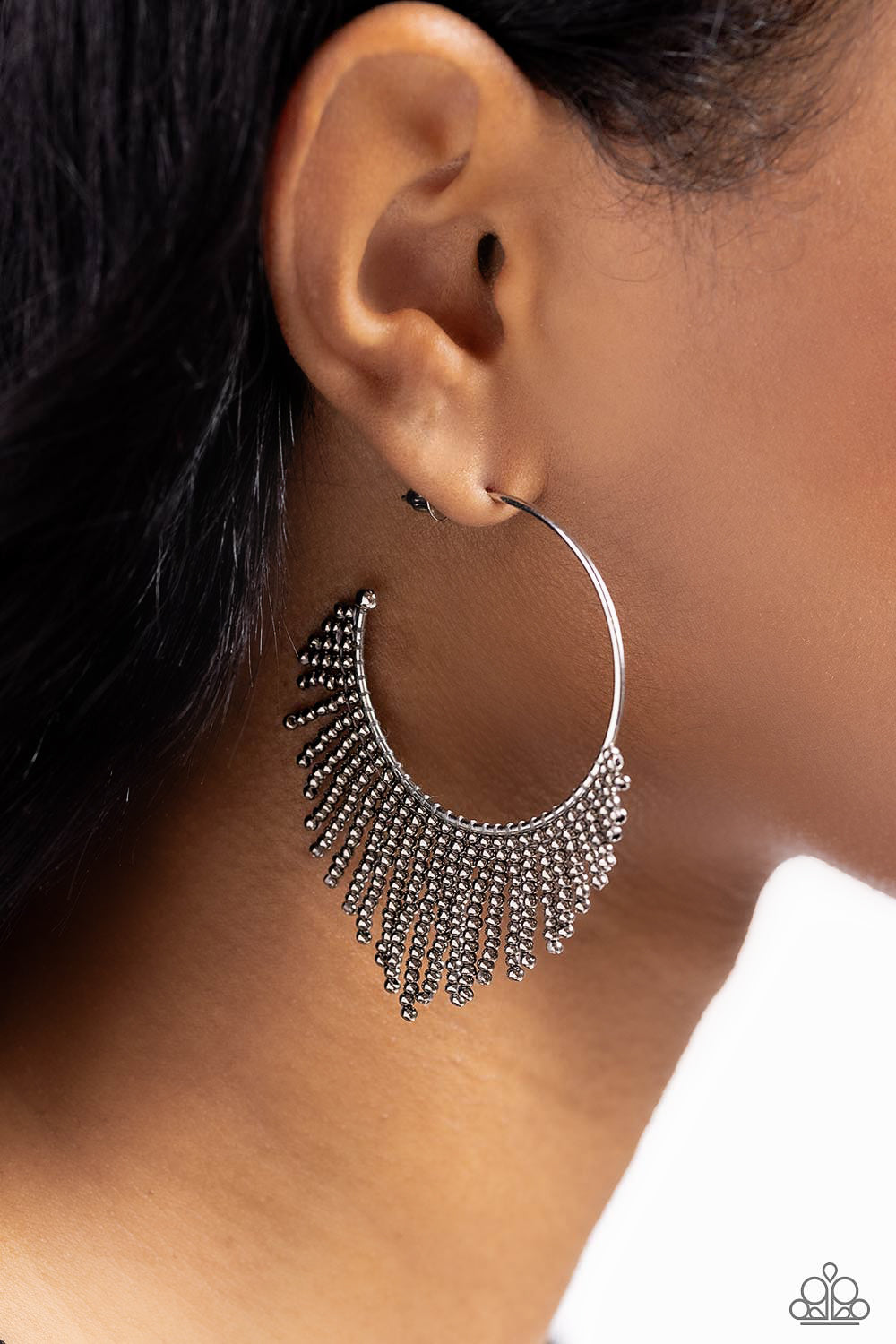 Paparazzi Tailored Tassel - Silver Earrings