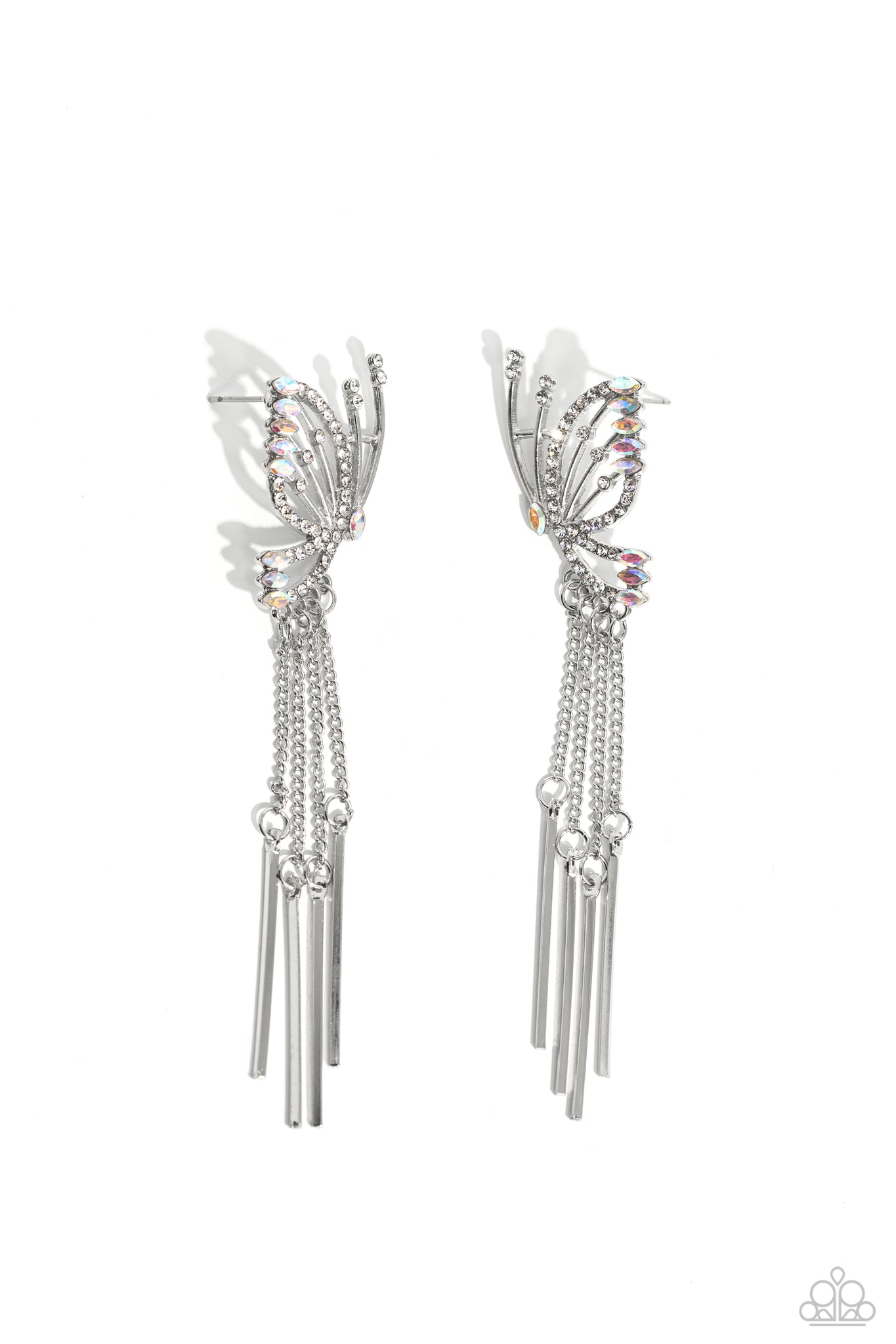 Paparazzi A Few Of My Favorite WINGS - White Earrings