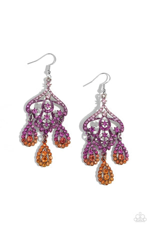 Paparazzi Chandelier Command - Multi Earrings