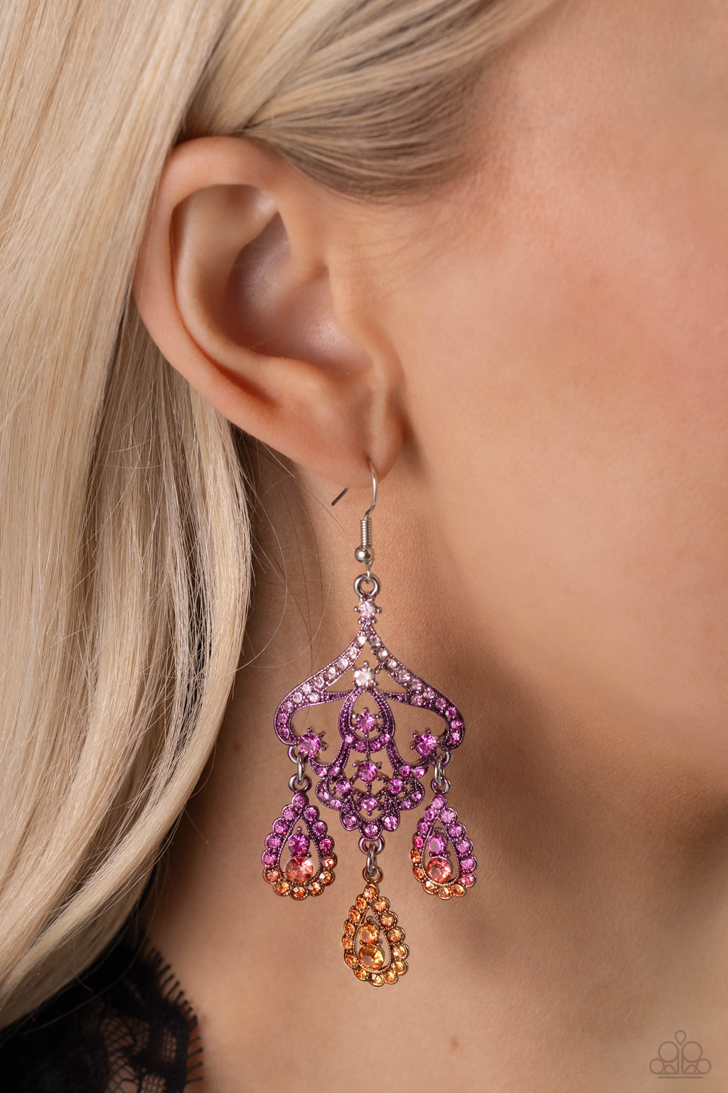 Paparazzi Chandelier Command - Multi Earrings