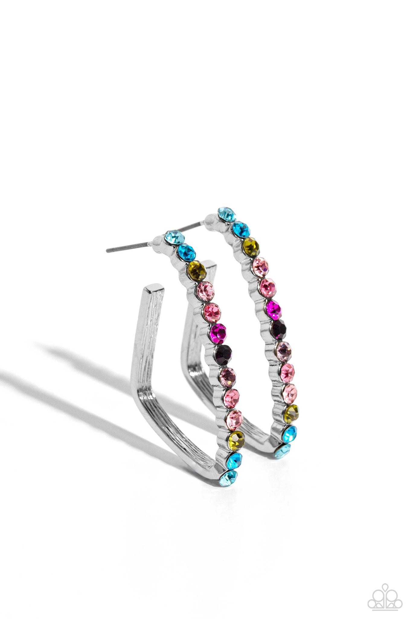 Paparazzi Triangular Tapestry - Multi Earrings