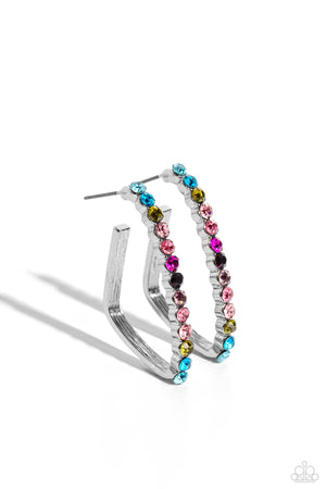 Paparazzi Triangular Tapestry - Multi Earrings