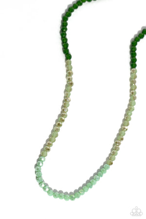 Paparazzi Backstage Beauty - Green Necklace