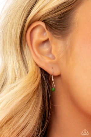 Paparazzi Backstage Beauty - Green Necklace
