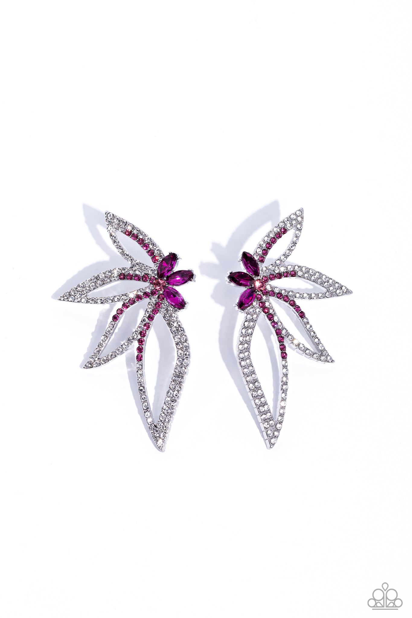 Paparazzi Life of the Party Exclusive January 2024 - Twinkling Tulip Pink Earrings