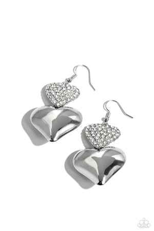 Paparazzi Charming Connection - White Earrings