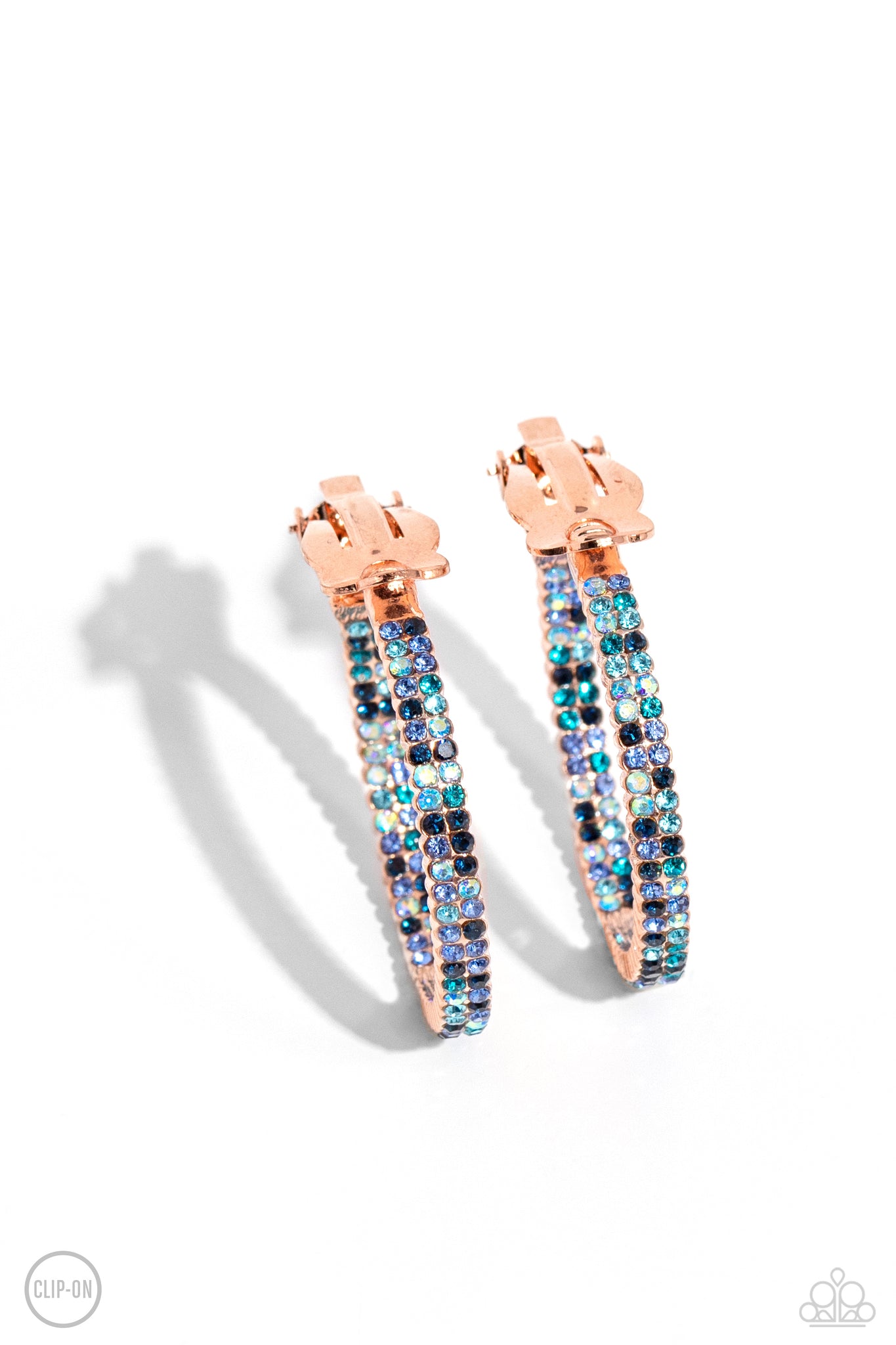 Paparazzi Outstanding Ombré - Copper Clip-On Earrings