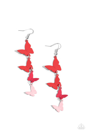 Papaazzi Haphazard Headliner - Red Earrings