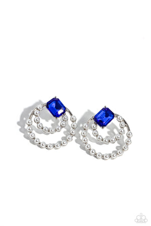 Paparazzi Double Standard - Blue Earrings