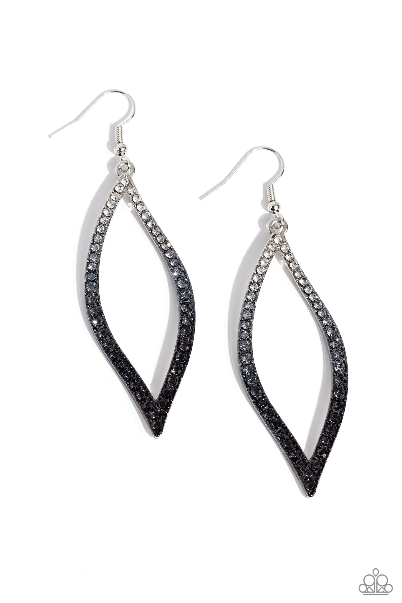 Paparazzi Admirable Asymmetry - Black Earrings