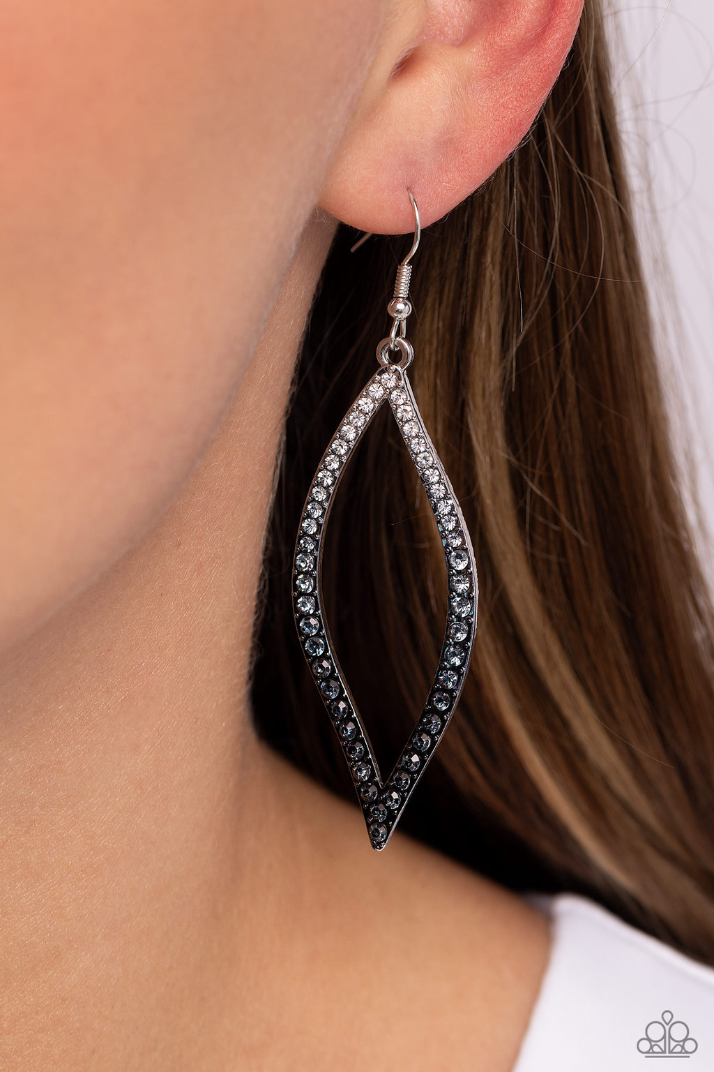 Paparazzi Admirable Asymmetry - Black Earrings