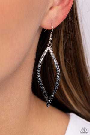 Paparazzi Admirable Asymmetry - Black Earrings