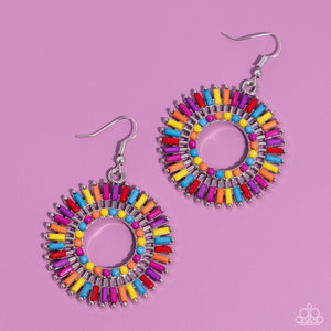Paparazzi Ferris Wheel Finale - Multi Earrings
