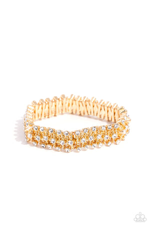 Paparazzi Corporate Confidence - Gold Bracelet