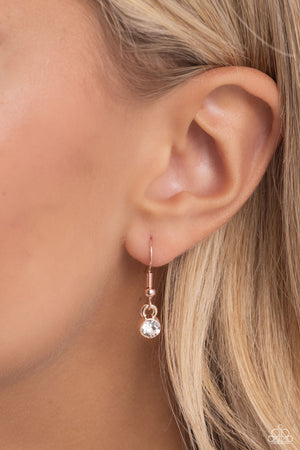 Paparazzi PET in Motion - Rose Gold Necklace