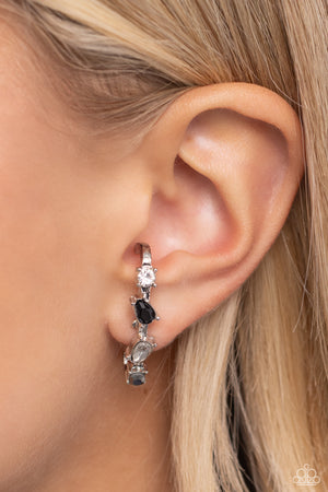 Paparazzi Trendy Twists - Black Earrings