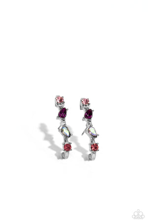 Paparazzi Trendy Twists - Pink Earrings