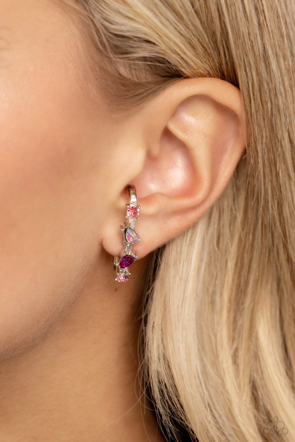 Paparazzi Trendy Twists - Pink Earrings