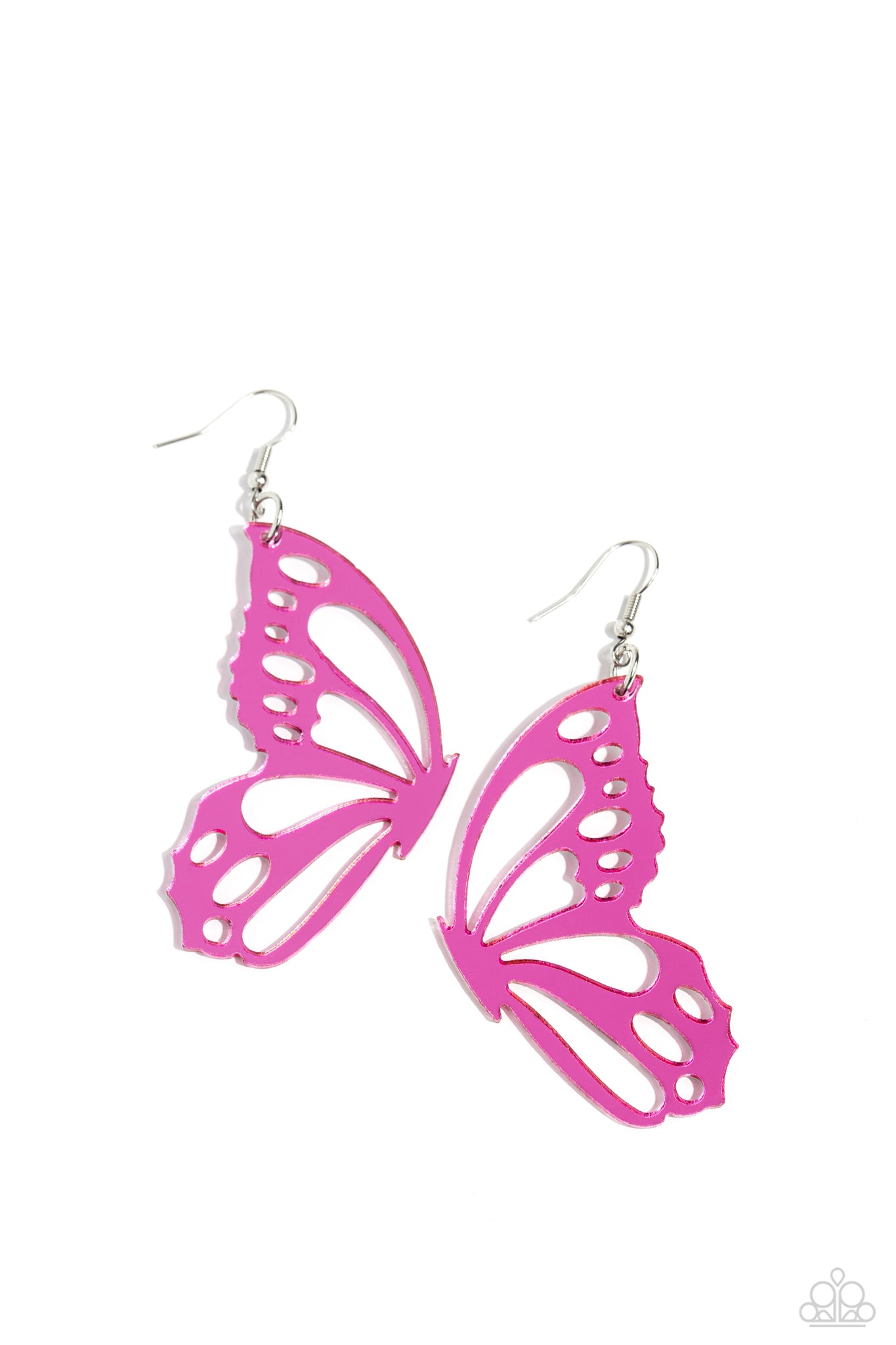 Paparazzi WING of the World - Pink Earrings